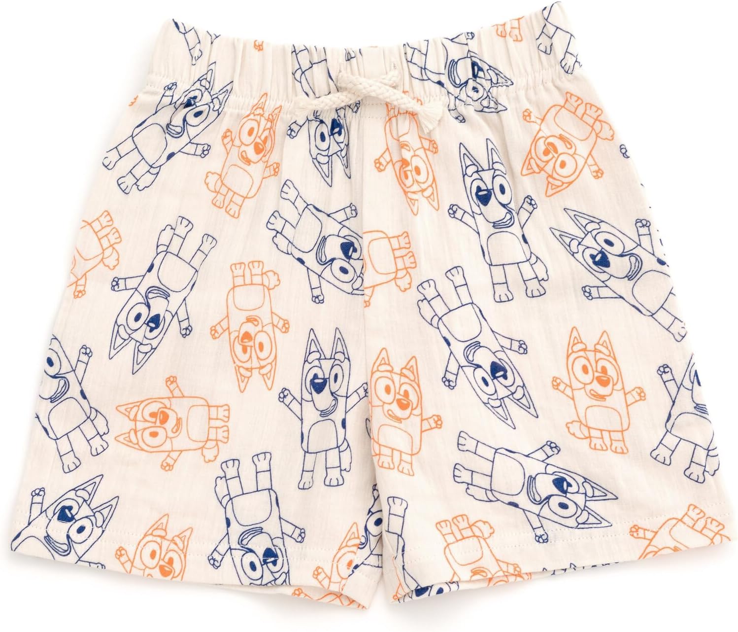 Bluey Cotton Gauze Matching Family Outfits Dress & Button Down Shirt & Shorts Infant to Little Kid Sizes (12 Months - 7-8)