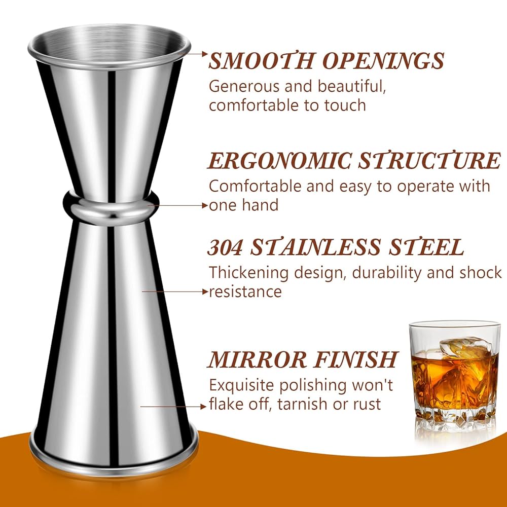 Ｂａｒｔｅｎｄｅｒ １５ Amazon.com: 9 Pieces Jigger for Bartending Cocktail 2 oz 1