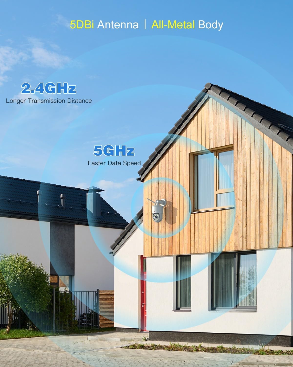 Ctronics camera showing 2.4GHz and 5GHz WiFi signals