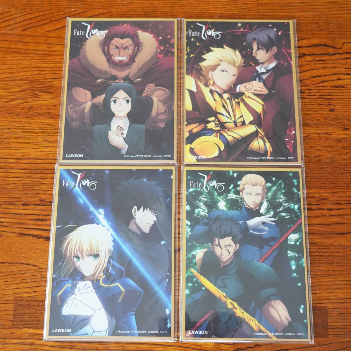 Amazon.com: Fate/Zero Original Mini Shikishi Lawson Saber Kiritsugu ...