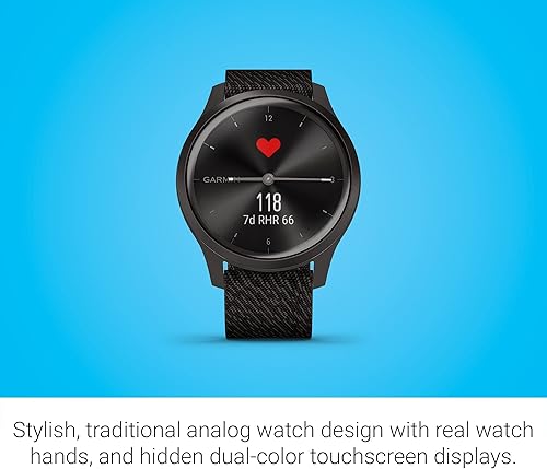 Miniatura 4 de Garmin - Vívomove 3S, smartwatch híbrido con manos reales y pantalla táctil oculta
