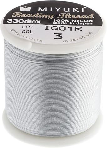 Miyuki Bead Thread 50M White