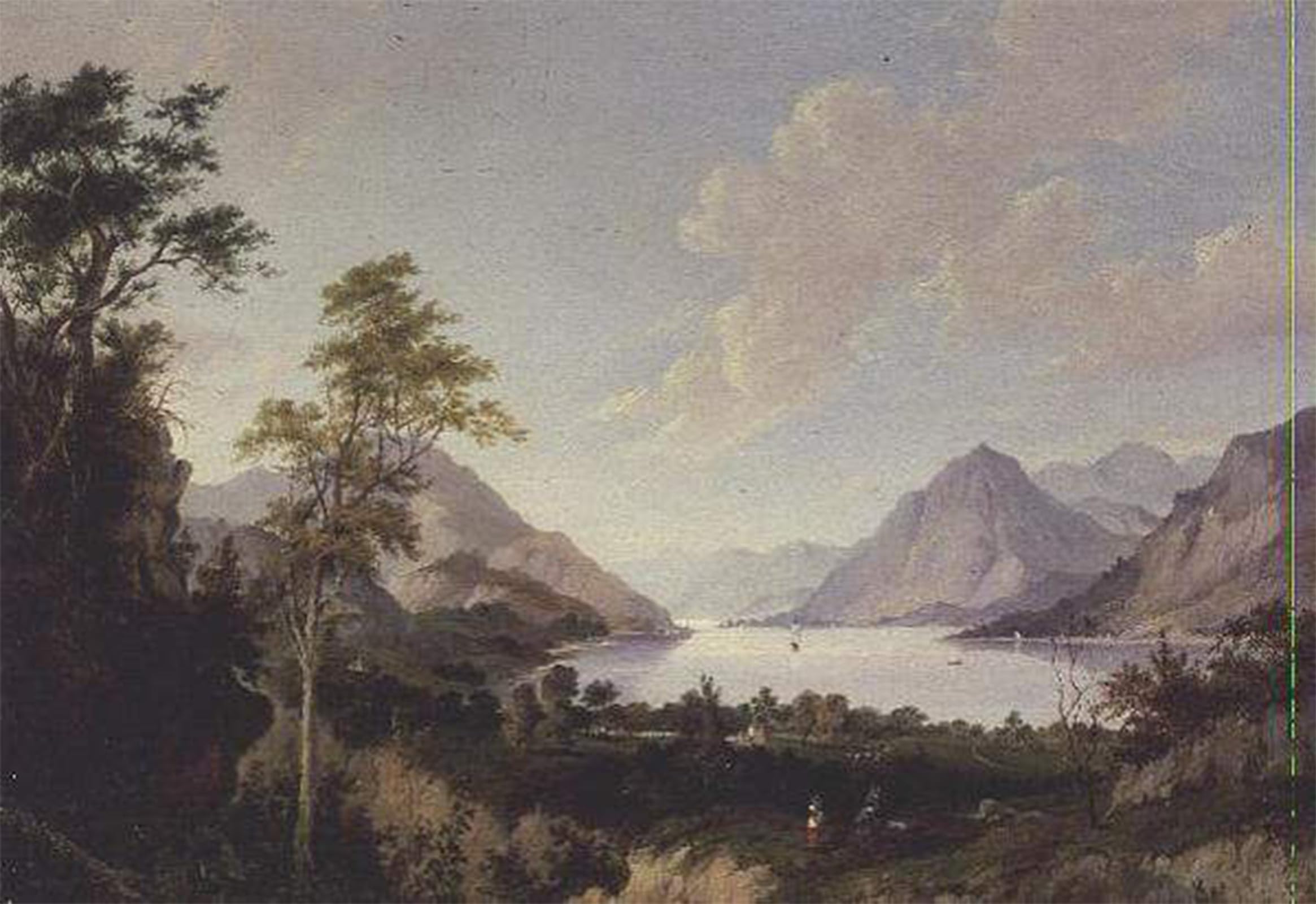 SERENDIPITP Vintage Wall Art Canvas Nordic Poster Canvas Print Picture Landscape with Lake and Mountains by Knox Wall Art Poster for Home Decor 60x90cm