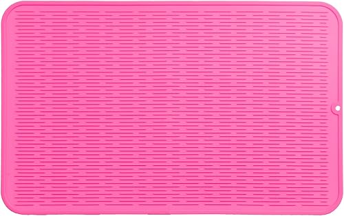Miniatura 844 de Tapete de silicona para secado de platos para múltiples usos, fácil de limpiar, ecológico, resistente al calor, tapete de silicona para encimera