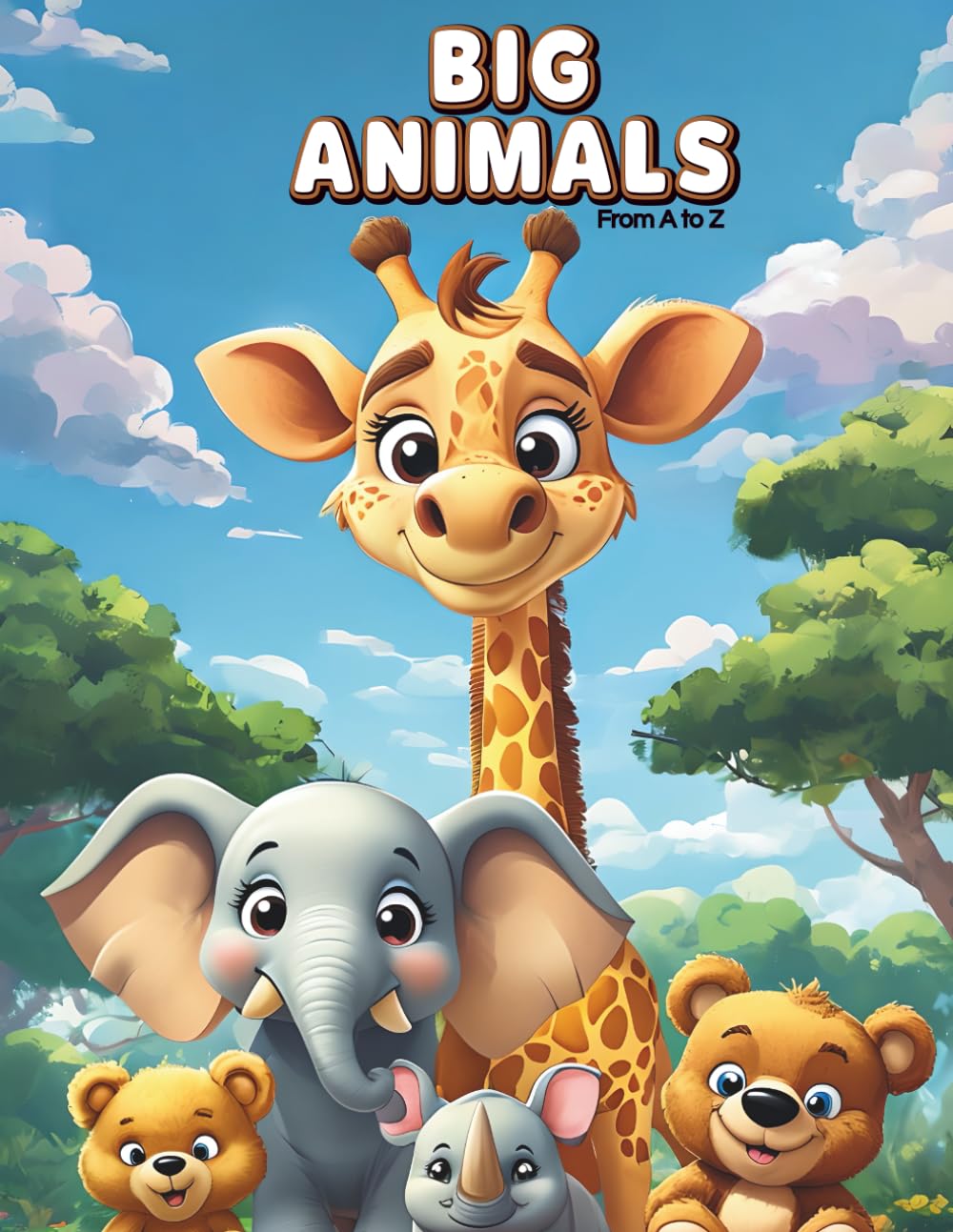 Big Animals From A to Z: A Fun and Educational Alphabet Coloring Book for Kids (CD Creations A–Z Coloring Series)