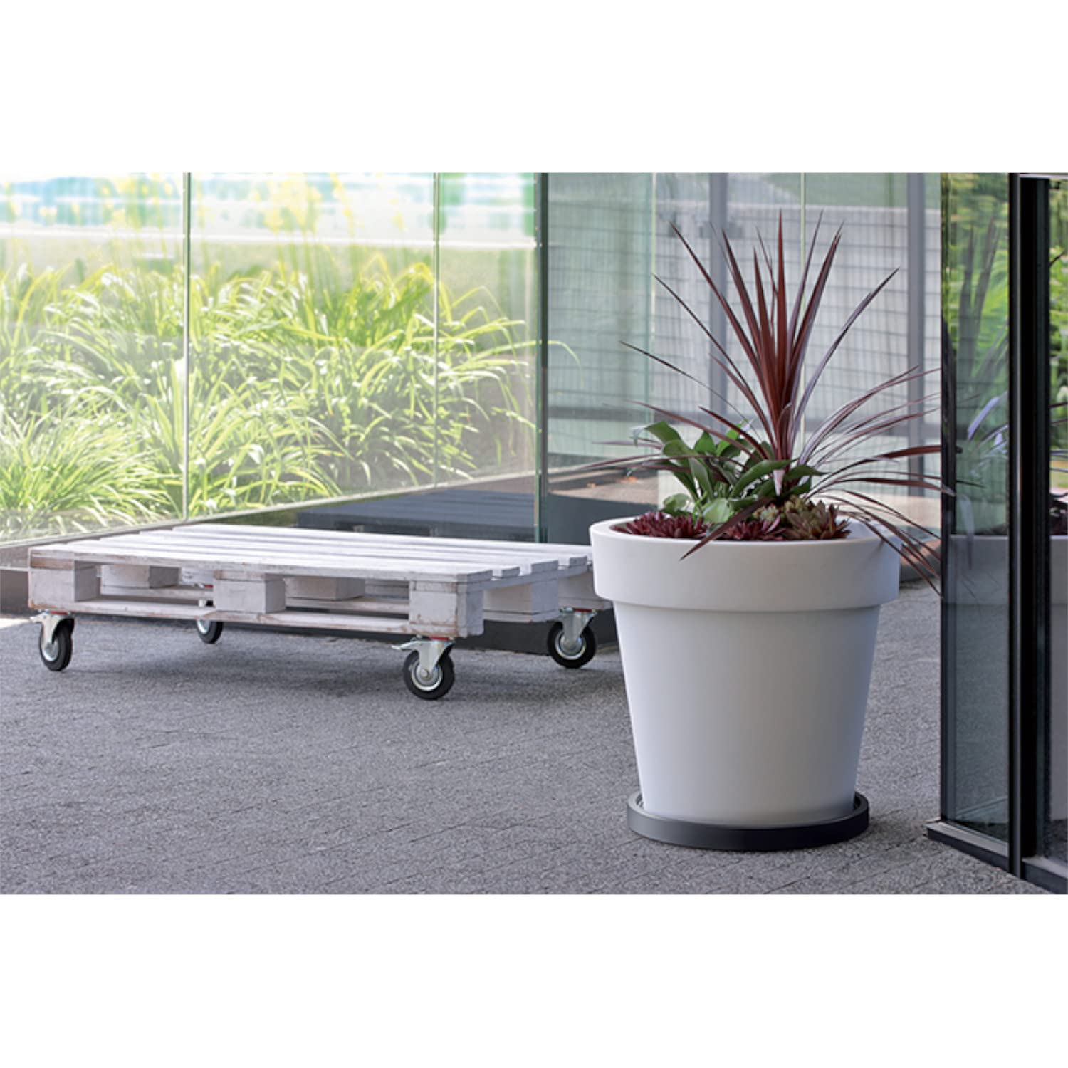 Plateau Mobile Pour Pots De Fleurs, Support Pour Plantes En Pot Sur Plateau Mobile Pour Pots De Fleurs, Support Pour Plantes En Pot Sur