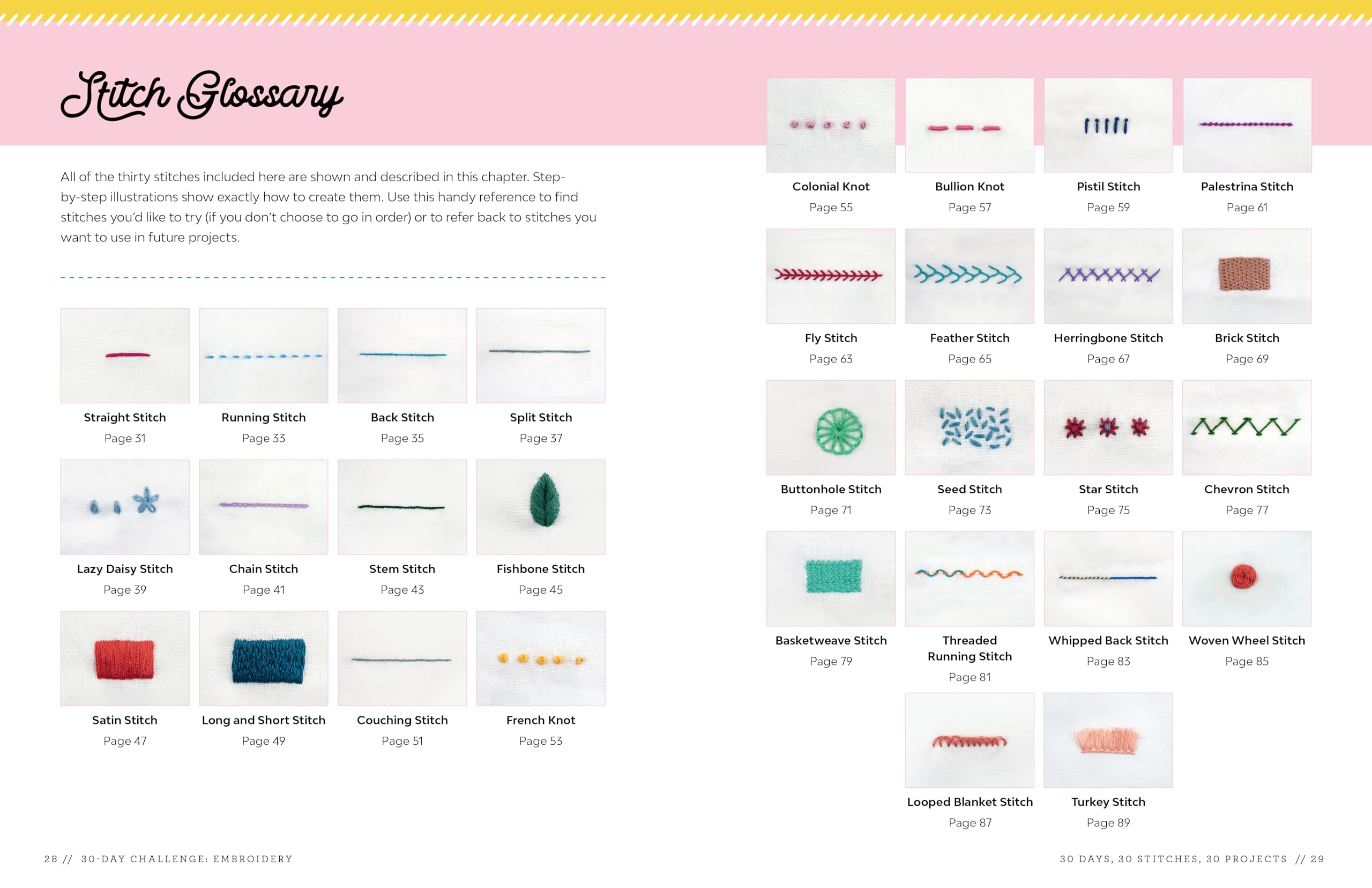 30 Day Challenge: Embroidery: A Day-by-Day Guide to Learn New Stitches and Create Beautiful Designs - 5