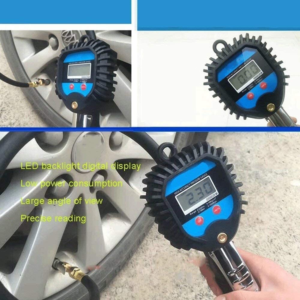 Medidor de presión de neumáticos 255 PSI - Medidor de presión de Aire para neumáticos - Coche, camión, Motocicleta - Precisión Garantizada - Válvula desinfladora - Latón Macizo