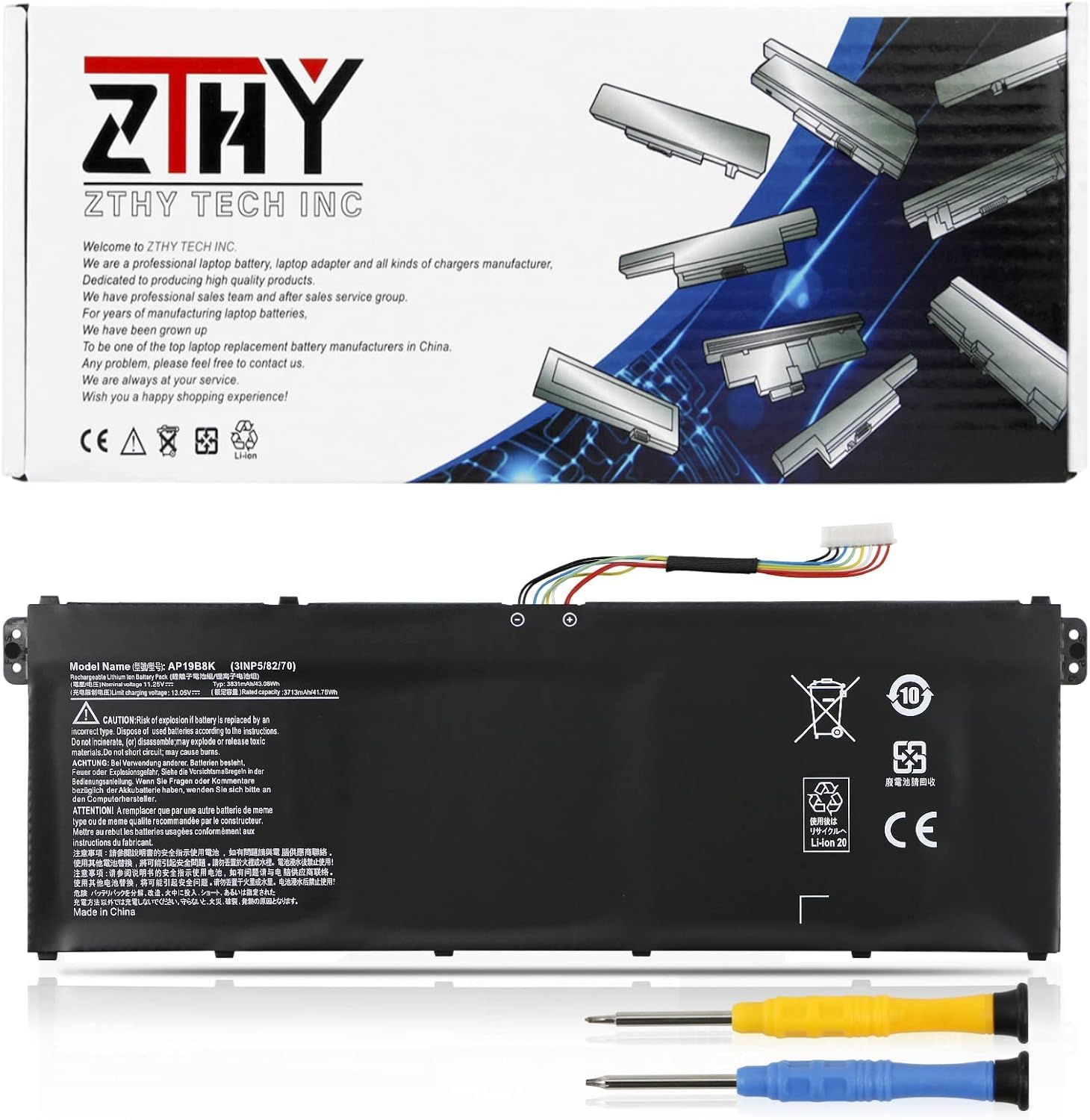 Amazon.com: AP19B5K AP19B8K Battery Replacement for Acer Aspire 3