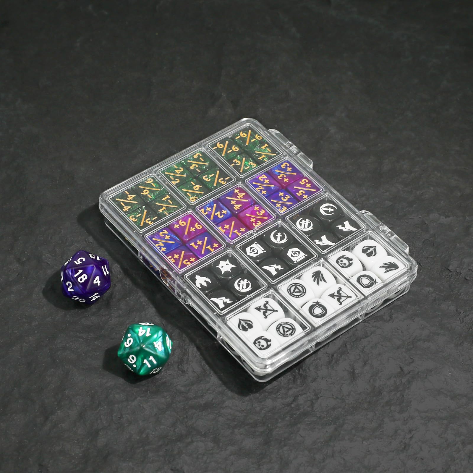 Amazon.co.jp: FourDragons 50個 12mm MTGダイスカウンター アイコン