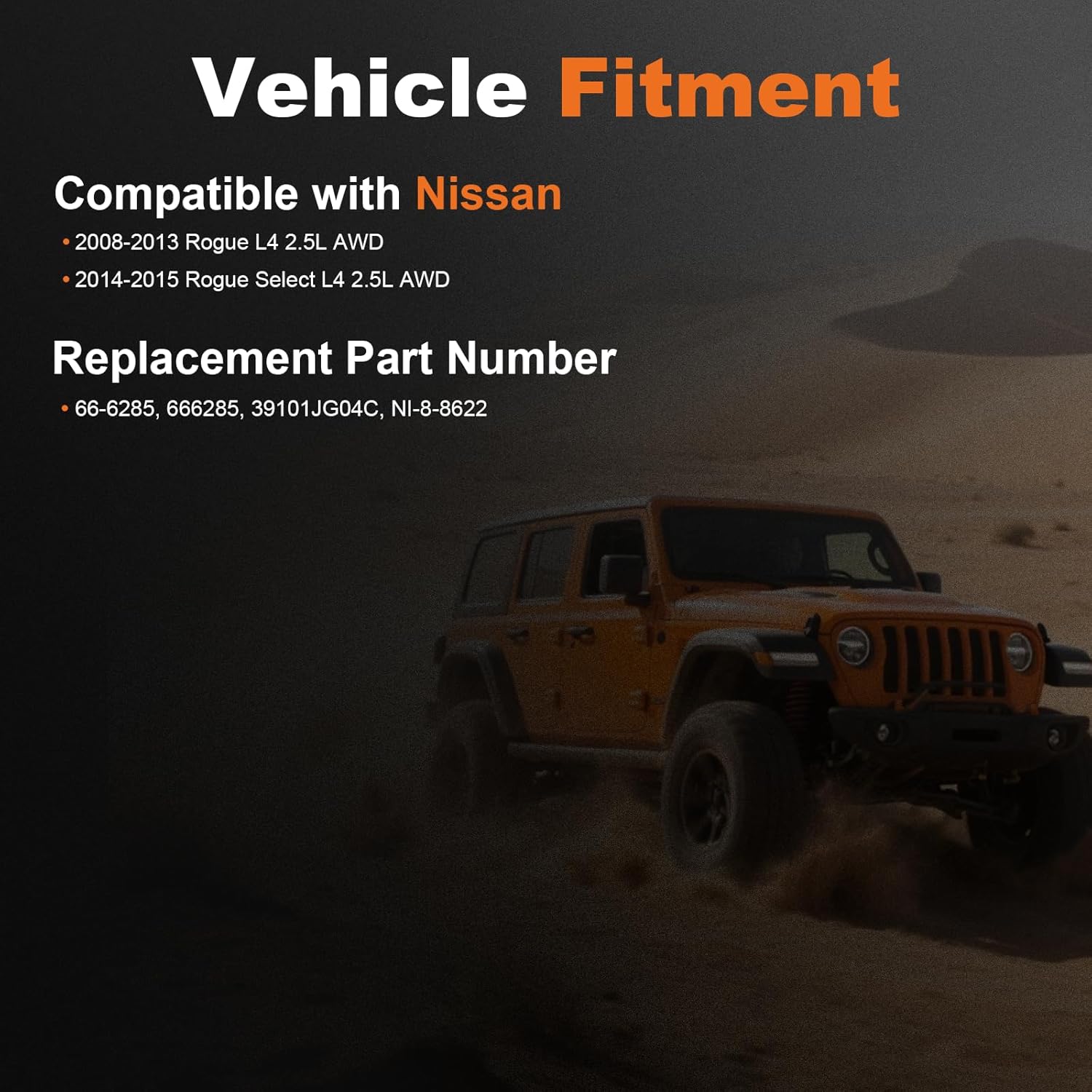 ODM Front Left CV Axle Shaft Assembly for 2008-2013 Nissan Rogue AWD; 2014-2015 Rogue Select AWD, NI-8-8622, Driver Side CV Axle, 666285