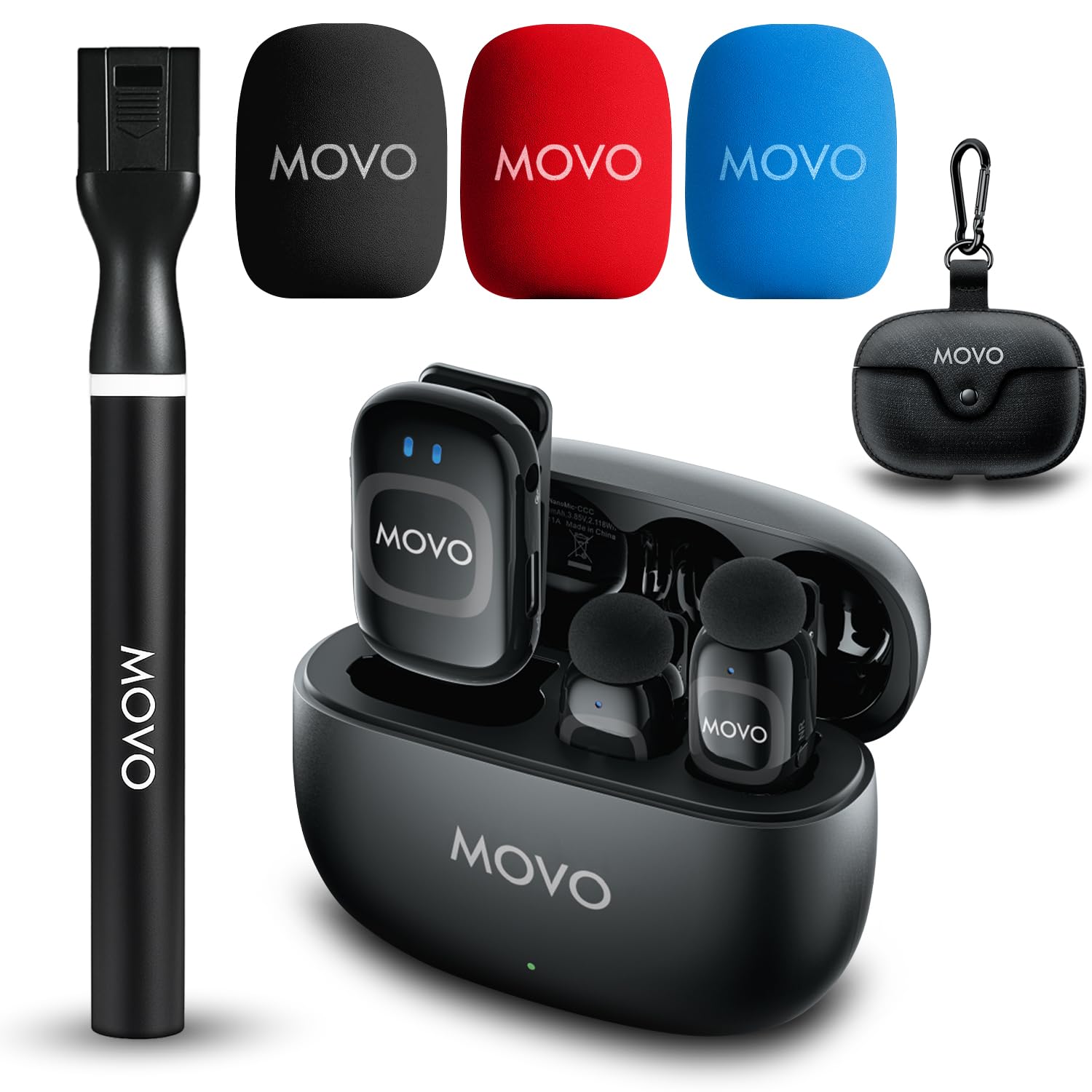 Amazon.com: Movo NanoMic Wireless Lavalier Microphone for Camera