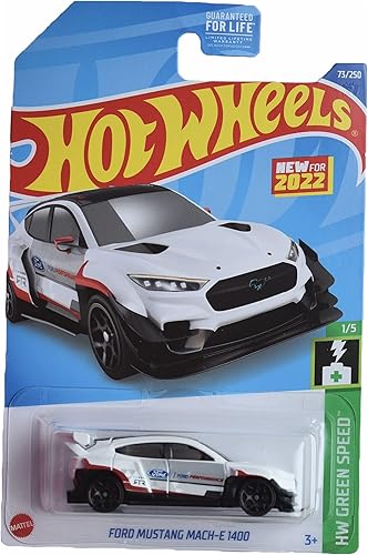 Miniatura 1 de Hot Wheels Ford Mustang Mach-E 1400 Green Speed 15 Blanco