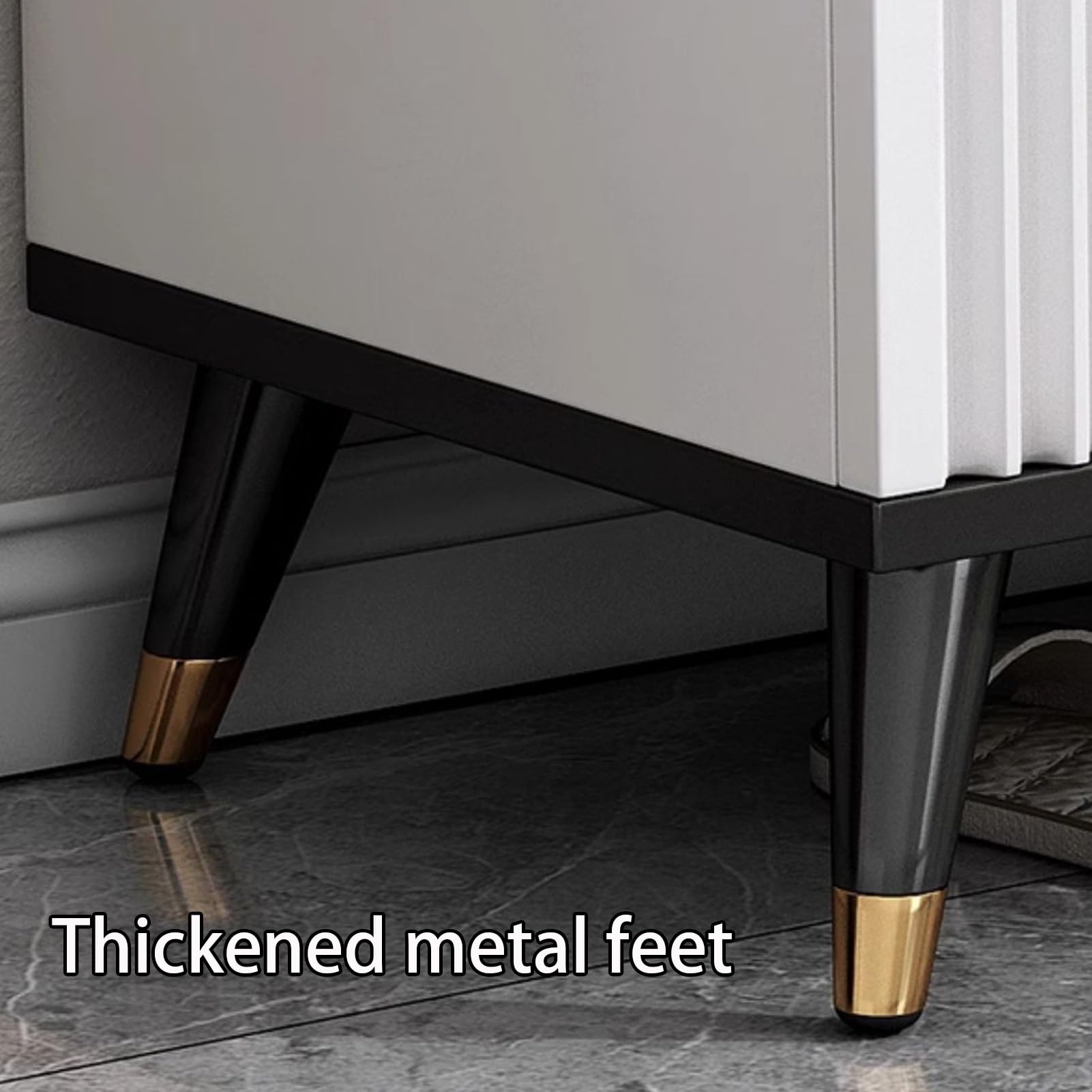 Banco de zapatos multifuncional con puerta de 90 cm, almacenamiento de entrada, elegante zapatero para dormitorio y sala de estar, diseño de ahorro de espacio, duradero y cómodo