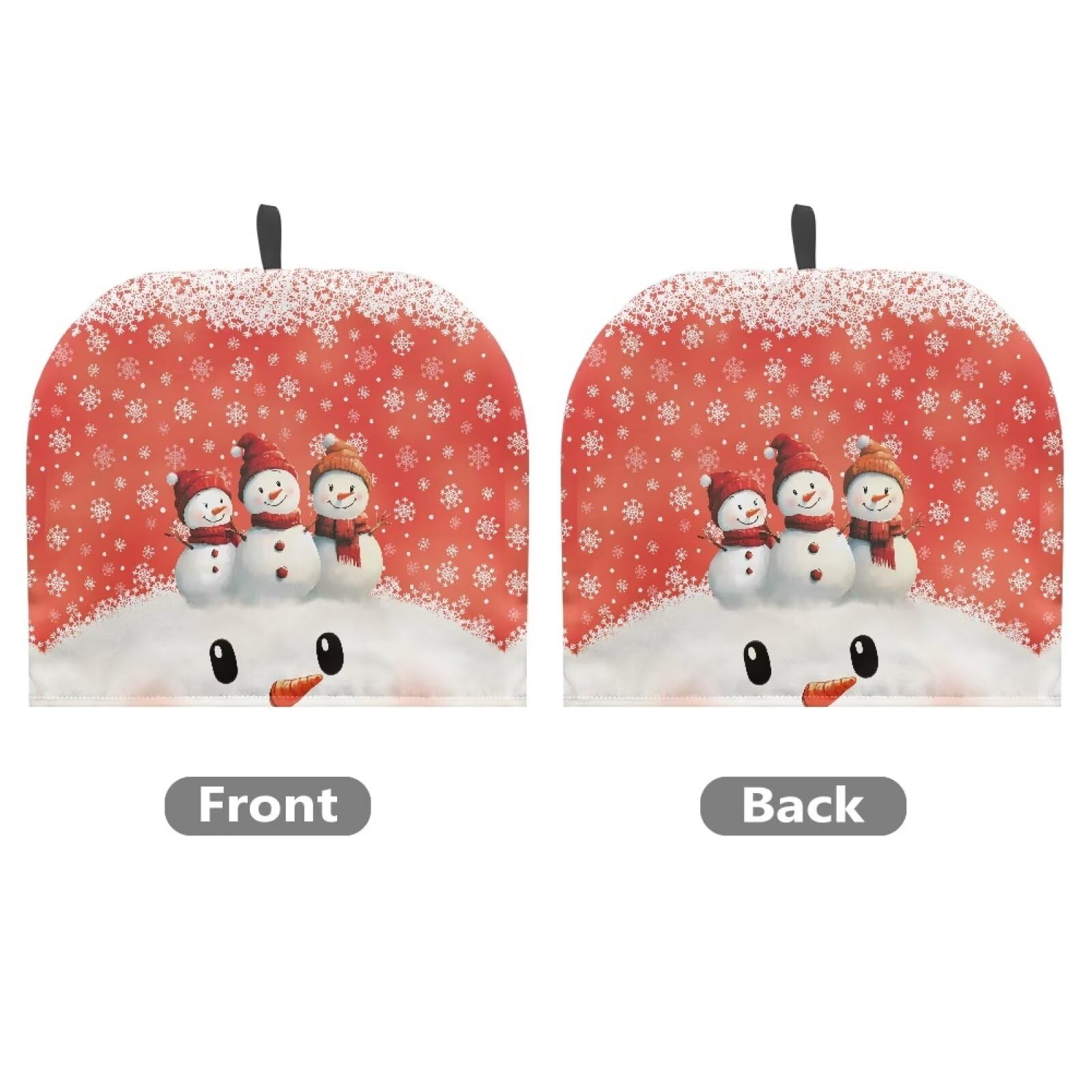 PJHEQOXE 2024 Christmas Snowman Tea Cozy for Teapot Customized Teapot Covers Kitchen Kettle Dust Cover Tea Kettle Cove Tea Pot Kitchen Decorative for Keeping Warm Can Hung and Folded ?Red?