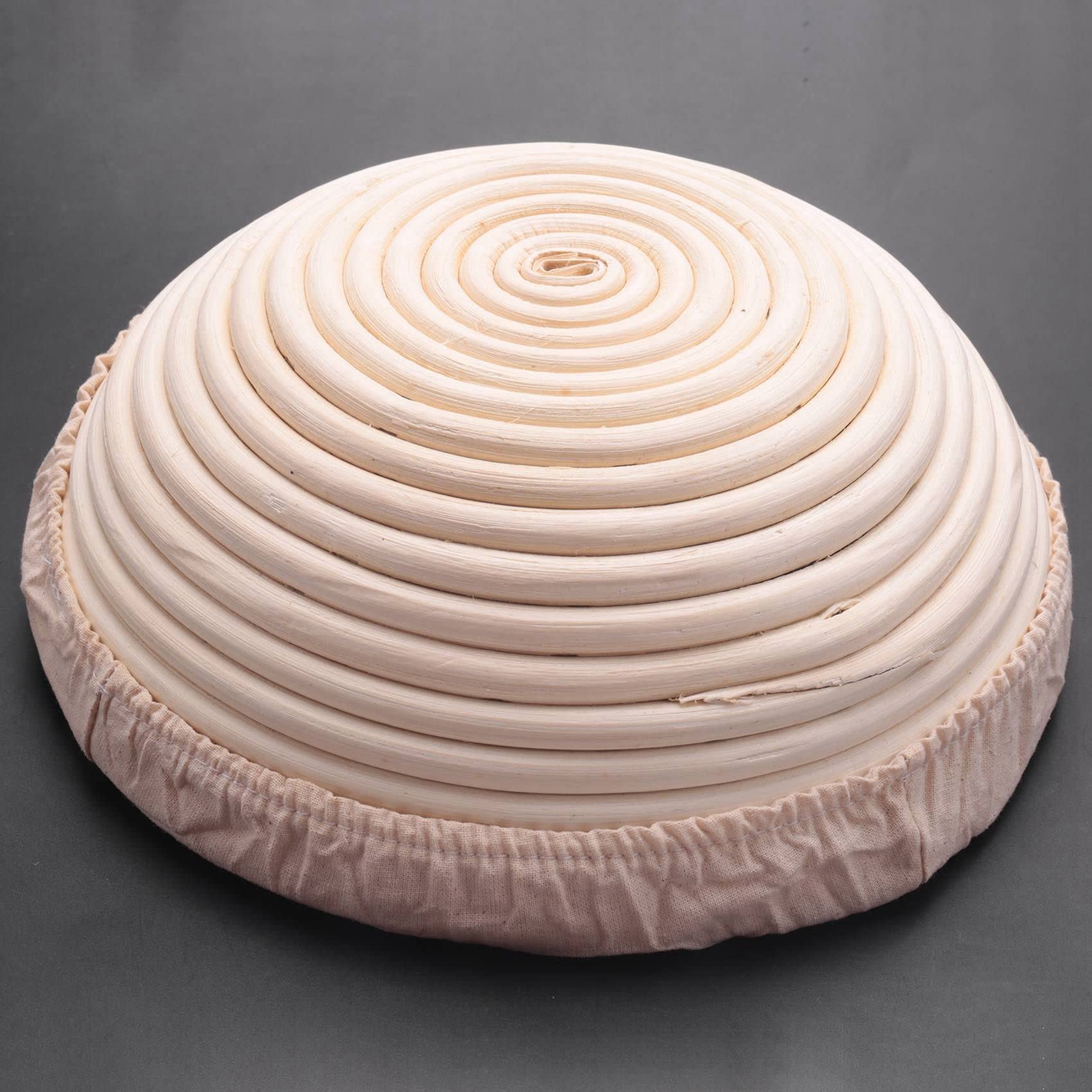 Juego de 3 cestas de prueba de pan Banneton para 10 unidades, espátula de masa, cesta de masa fermentada para profesionales y caseros, para hacer pan