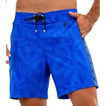 Tucann Mens Trunks 7" Compression Liner Quick Dry Zipper Pocket Chlorine Resistan 4 Way Stretch Swim Shorts for Men