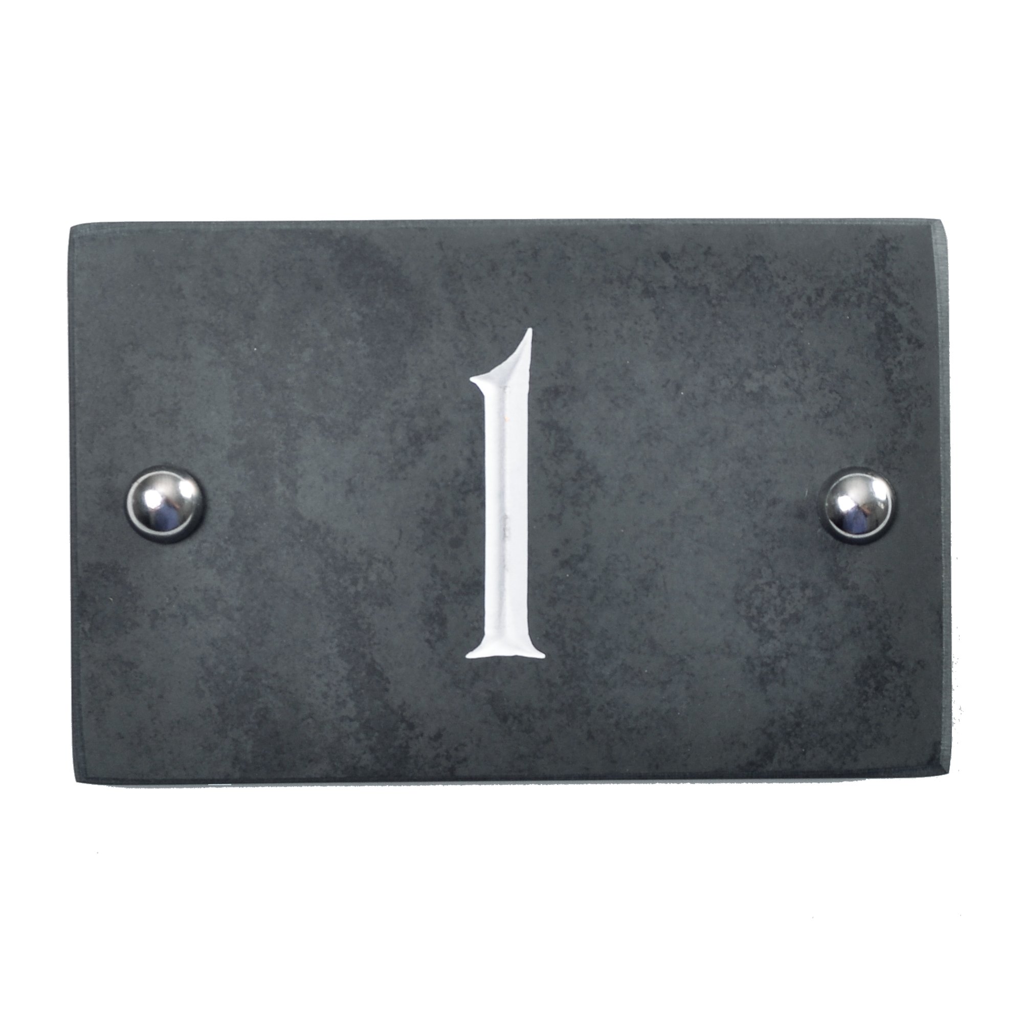 slate engraved house number 1 โ image 1