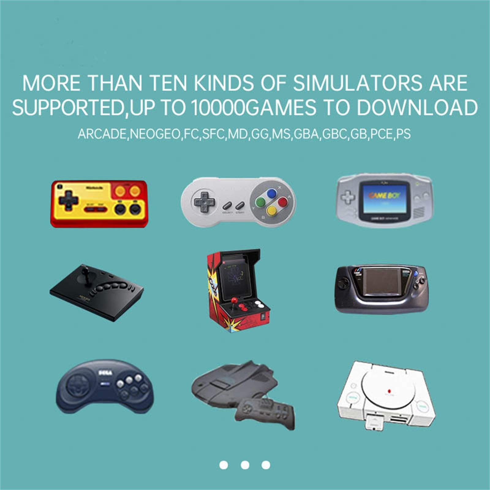 A66 Console di gioco, piattaforma di gioco indipendente Trim-UI, schermo da 2 pollici, risoluzione 320 x 240, 4000 giochi classici integrati, processore: ARM628, supporta più di 10 tipi di simulatori.