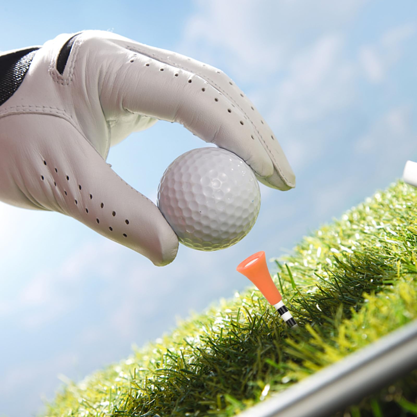 50 Pezzi Tee da Golf in Plastica,Tee da Golf Colorati di Colori Vivaci con Parte Superiore in Gomma Ammortizzata Ideali per Golfistas,Tee e Allenamento - 83 mm