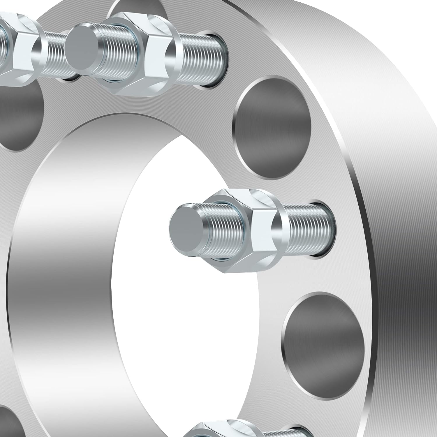 ECCPP 2" 50mm Wheel Spacers 8 Lug 8x6.5 to 8x6.5 117mm 14x1.5 fits for 2001-2006 for Chevrolet Silverado 1500 HD 2002-2004 for Chevrolet Silverado 3500 with 14x1.5 Studs-2PCS