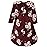 Hudson Baby Unisex Baby Plush Sleeping Bag, Sack, Blanket, Burgundy Floral Long Sleeve, 18-24 Months