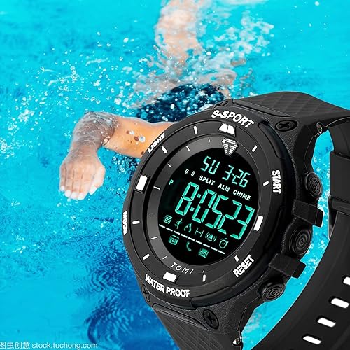Miniatura 5 de TOMI Reloj digital para hombre Relojes deportivos militares impermeables al aire libre cronógrafo militar relojes de pulsera para hombres con luz