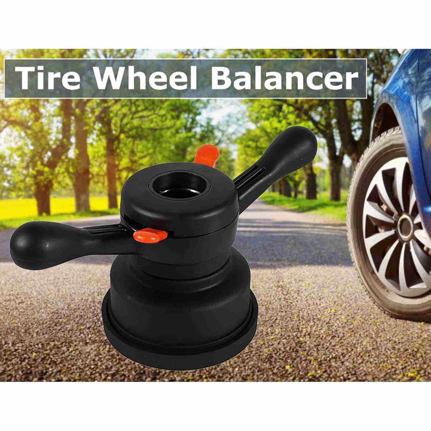 Wheel Balancer Tool with Quick Release Hub Wing Nut Compatible with and Standard Tire Changers (40mm Thread 4mm Pitch)