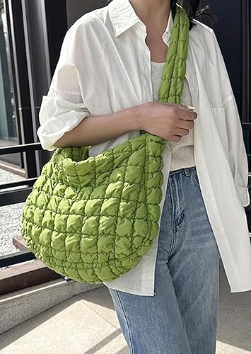 Miniatura 2 de Bolsa acolchada para mujer, bolsas acolchadas, bolsa de hombro acolchada grande, bolsa de hombro con bola de masa hervida para las axilas, bolsa