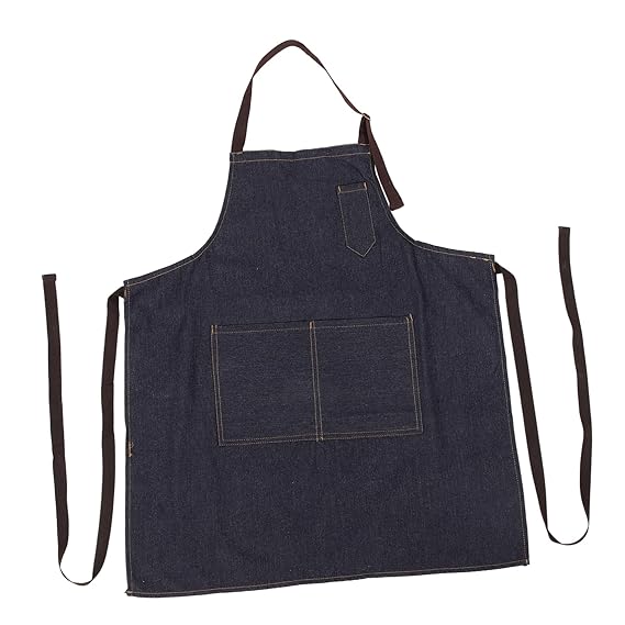 FELTECHELECTR 1pc Industrial Apron Bbq Apron Greaseproof Bib Restaurant Apron Waterproof Kitchen Apron Lab Work Apron Adjustable Bib Apron Grilling Apron Grade Chef Apron Sleeveless Apron Blue, Blue,