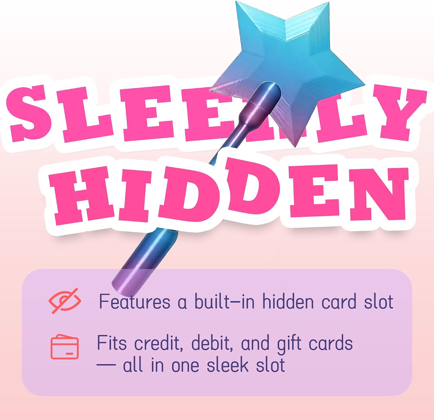 syouces Credit Card Wand, Magic Wand Credit Card Holder