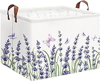 Vista 30 de Cesta de almacenamiento rectangular verde, cesta de ropa con asas, caja de almacenamiento plegable, cesta de regalo, decoración de habitación