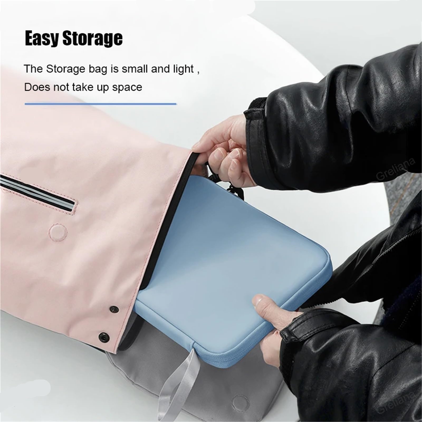 Bolsa Blanda De Tableta Funda for Tableta, Funda portátil for Tableta, Funda con Cremallera for tabletas, Funda a Prueba de Golpes(Gray,9-11inch)