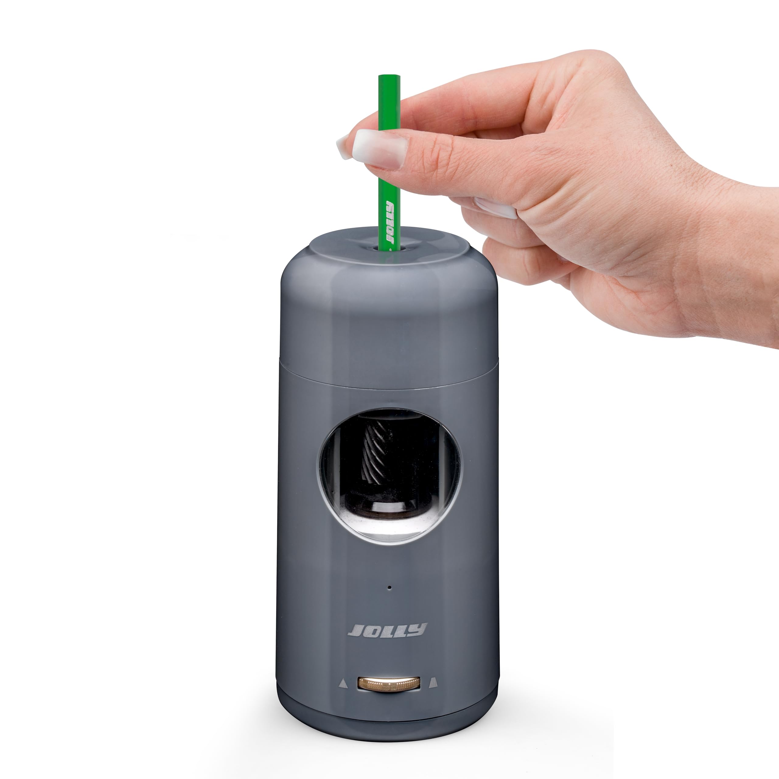 JOLLY Günther - All-in-one Highspeed-Spitzer mit integriertem wiederaufladbarem Akku + USB-C Kabel - passt für alle Stiftformen: sechskant, dreikant und rund von 7-11,5 mm Durchmesser