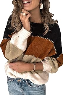 Women’s Casual Sweater Pullover Winter Basic Sweatshirt Long Sleeve Co...