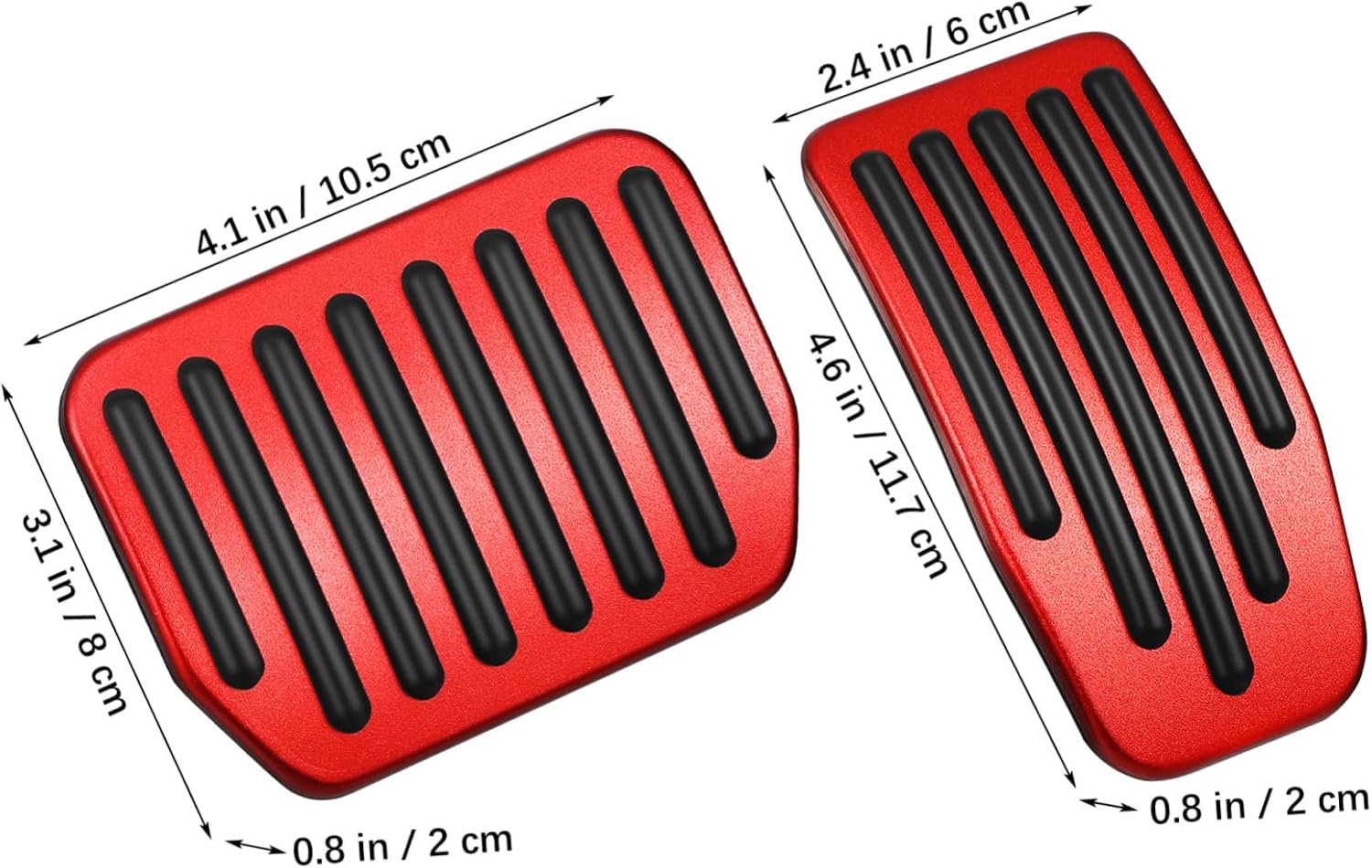 Electric Car Brake Pedal Cover Set Non-Slip Vehicle Pedal Accessories Replacement Brake Pad for Automotive Use