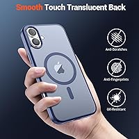 Vista 331 de SUPFINE - Funda magnética para iPhone 13 Pro Max (compatible con MagSafe), (protección contra caídas de grado militar de 10 pies), delgada, Negro