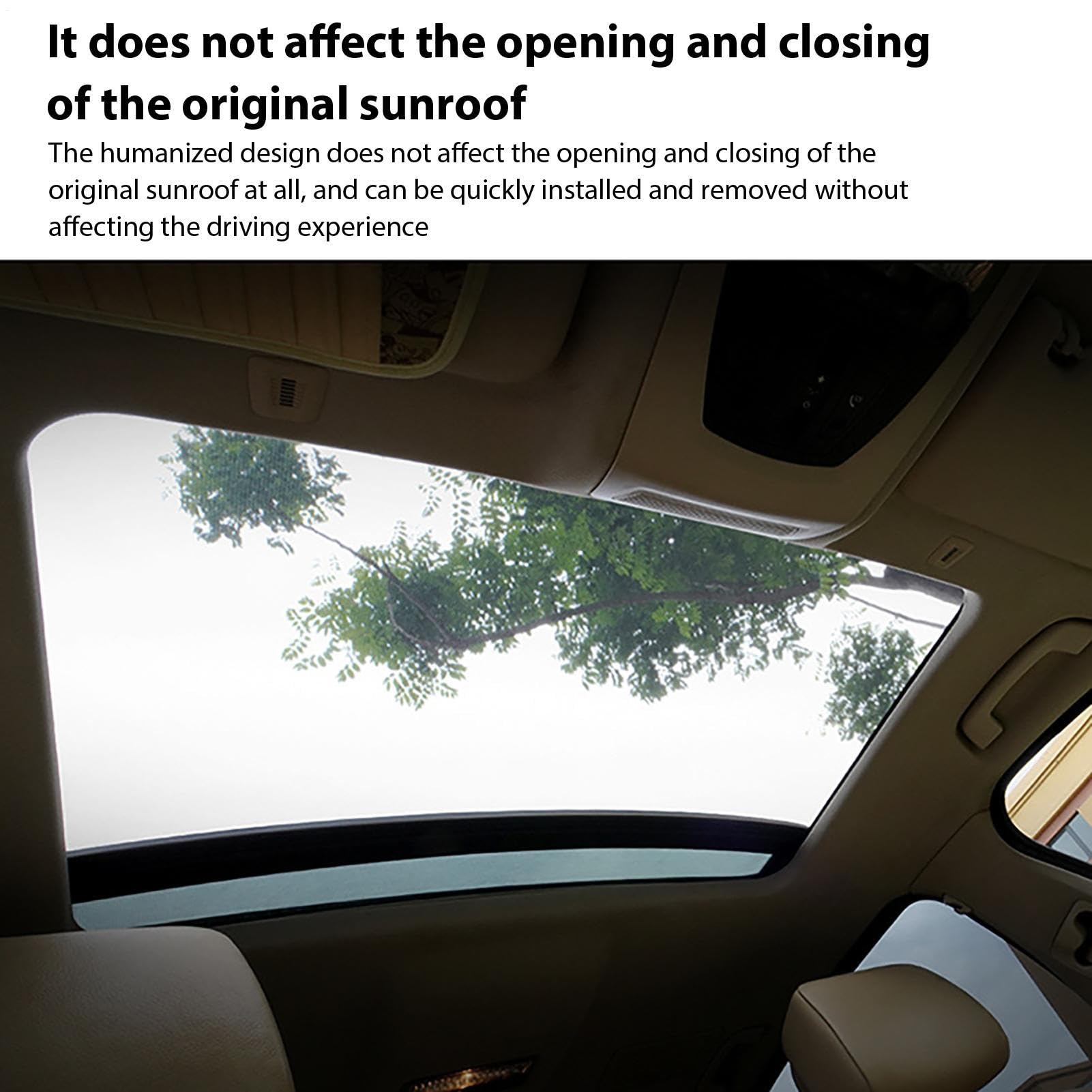 Magnetischer Auto Schiebedach Sonnenschutz - 105x70cm Oberlicht Abdeckung Netz, atmungsaktive Dachabdeckung | UV Schutz Sonnenblende für SUV Auto Dach Fenster Schiebedach Schutzabdeckung, magnetische
