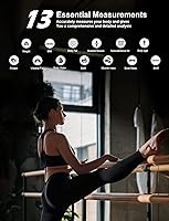 Vista 2 de Báscula de grasa corporal, báscula inteligente de baño, monitor de composición corporal BMI, analizador de salud de alta precisión con aplicación