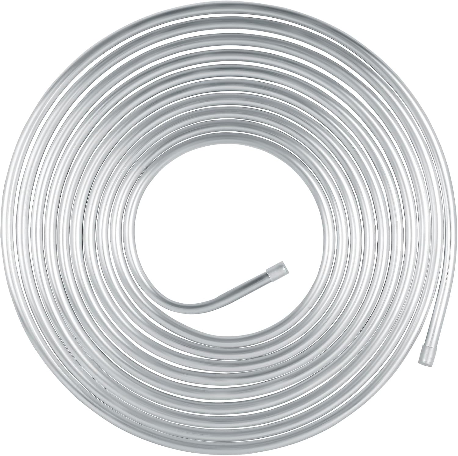 MuHize 3/8 Fuel Line, 50 ft 3/8" Aluminum Tubing, Hard Fuel Line, Easy to Bend and Corrosion Resistance, Use In Plumbing Fuel Systems, Oil Systems, Water Systems and Air Systems