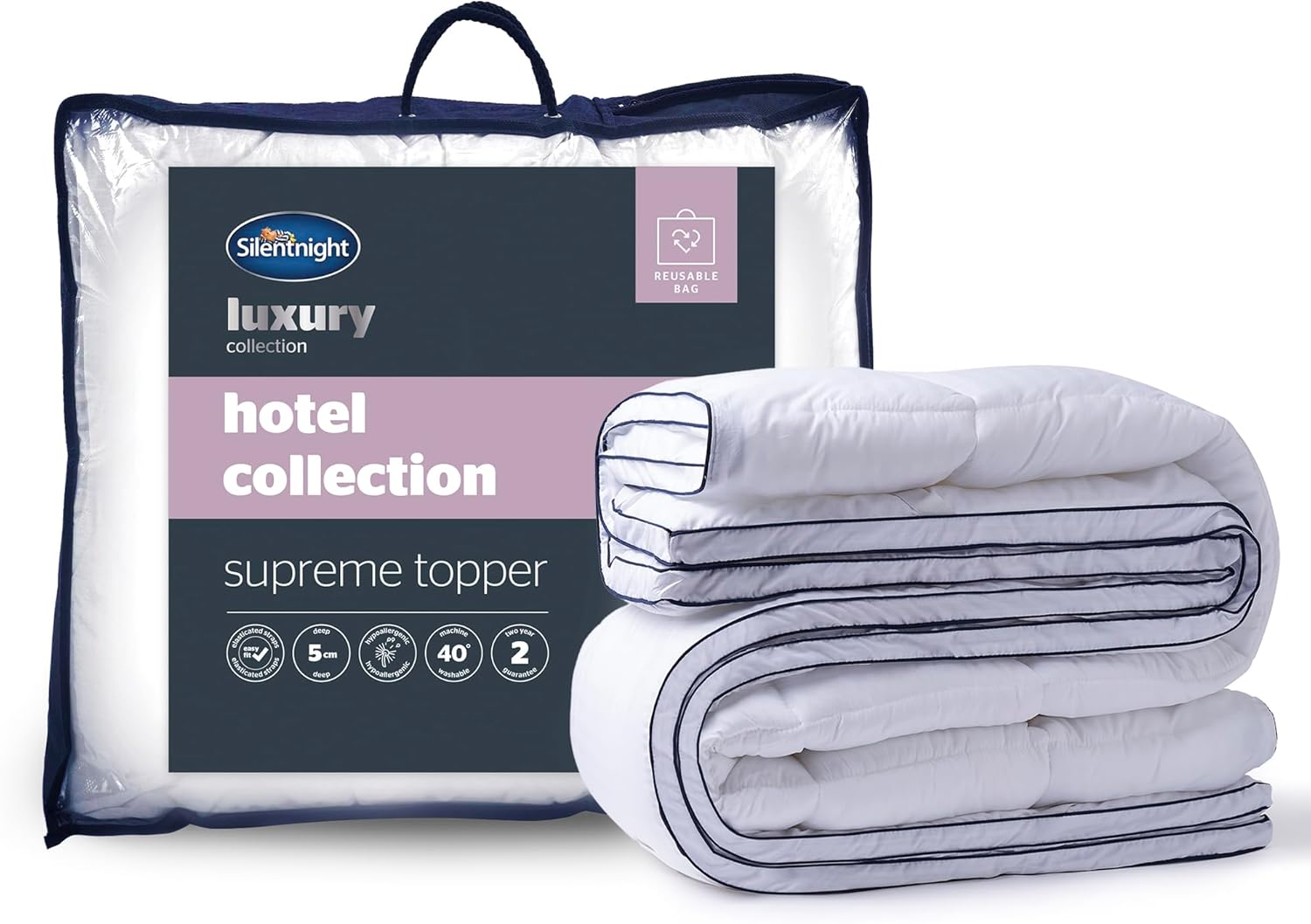 Silentnight Hotel Collection Mattress Topper King Size Luxury Soft