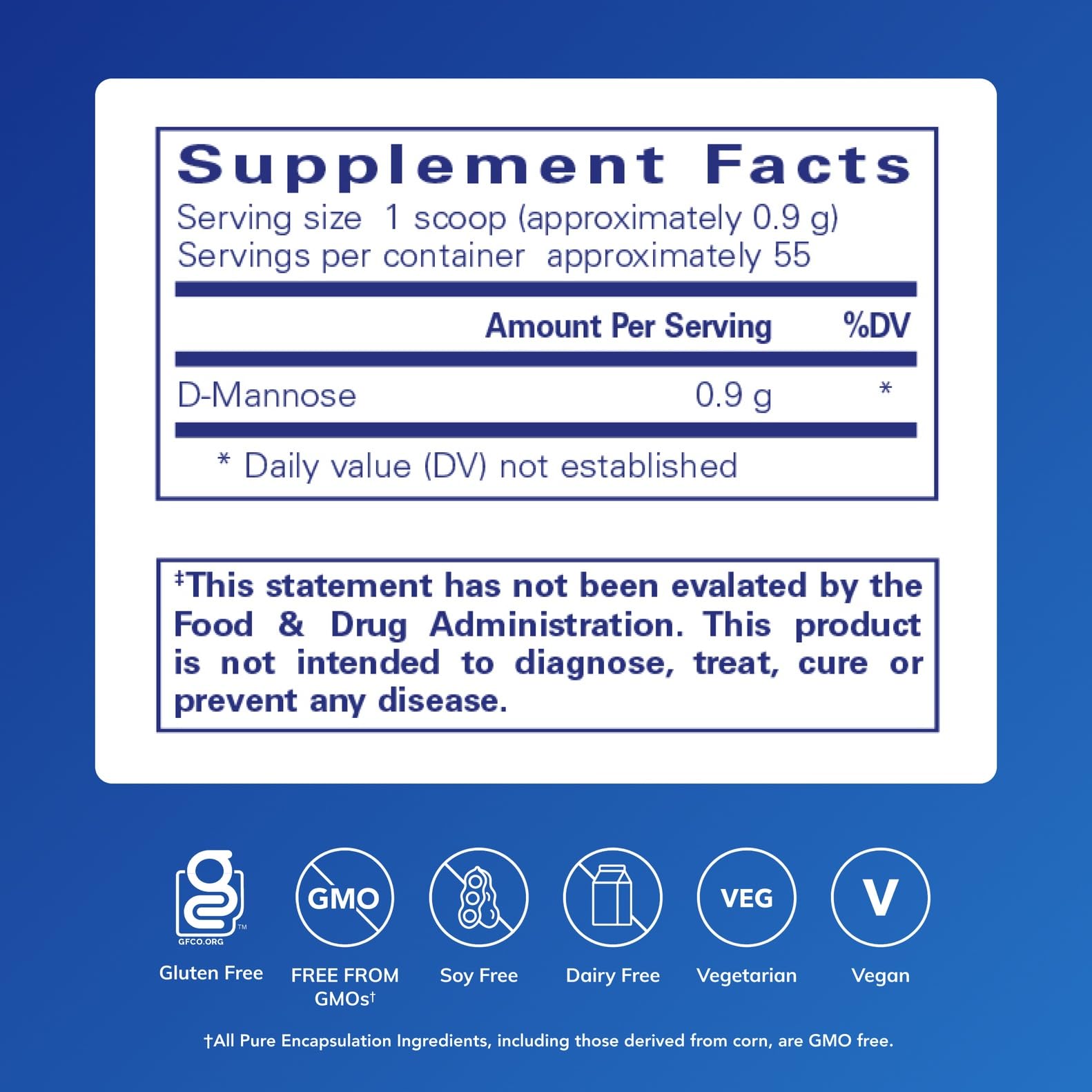 Pure Encapsulations d-Mannose Powder, 1.76 Ounces — Amazon image 2