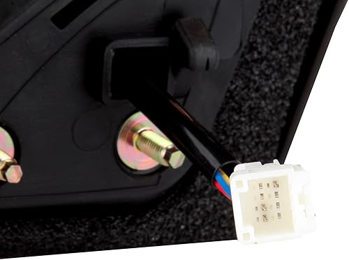 Miniatura 6 de OCPTY Espejo lateral izquierdo negro apto para Nissan Altima 2007-2012 espejo liso vidrio no plegable no calentado