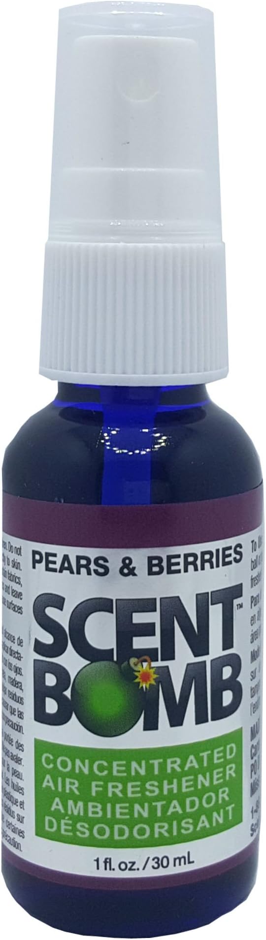 Scent Bomb Super Strong 100% Concentrated Air Freshener - 4 PACK (Pears & Berries)