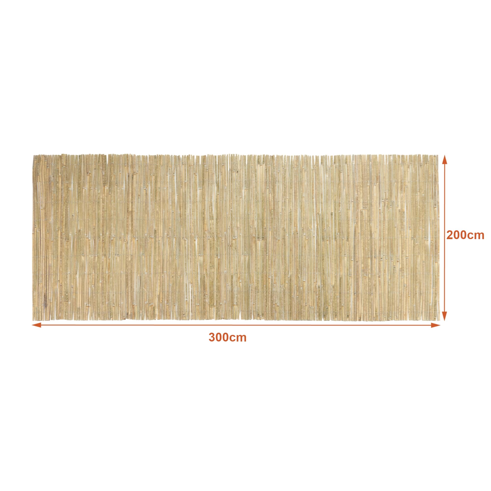 casa.pro Valla Jardín Exterior Baarle Ocultación de Jardín Balcón Cañizo Terraza Pantalla de Privacidad Bambú Protección contra Viento 200 x 300 cm (AlxAn) - Aspecto Natural