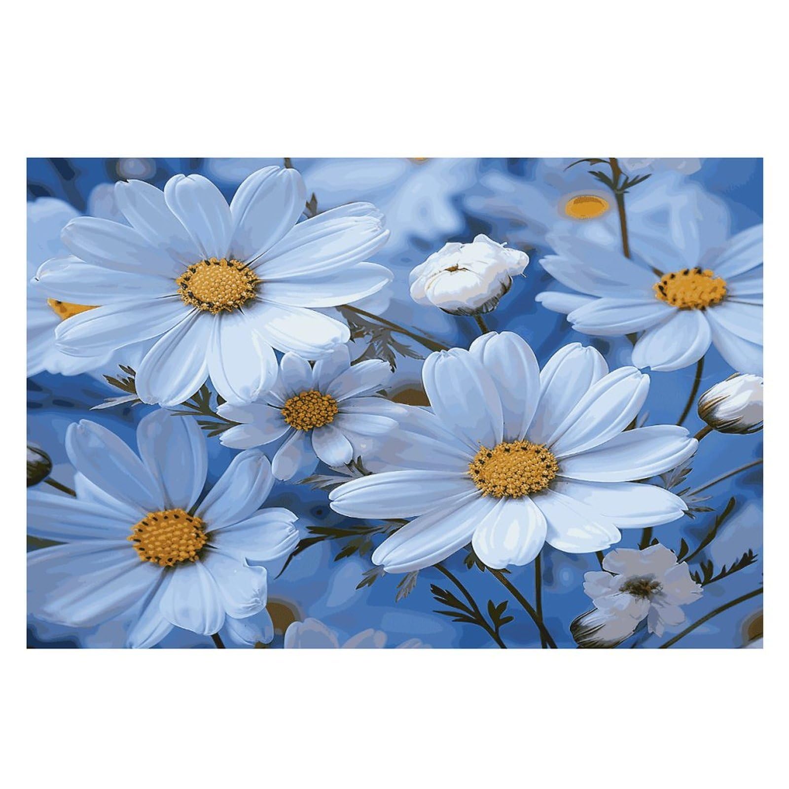 Placemats Placemats Daisy Blue Placement Mats for Dining Table Place Mats Suitable for Personal Dining Tables Dinner Parties BBQ Weddings
