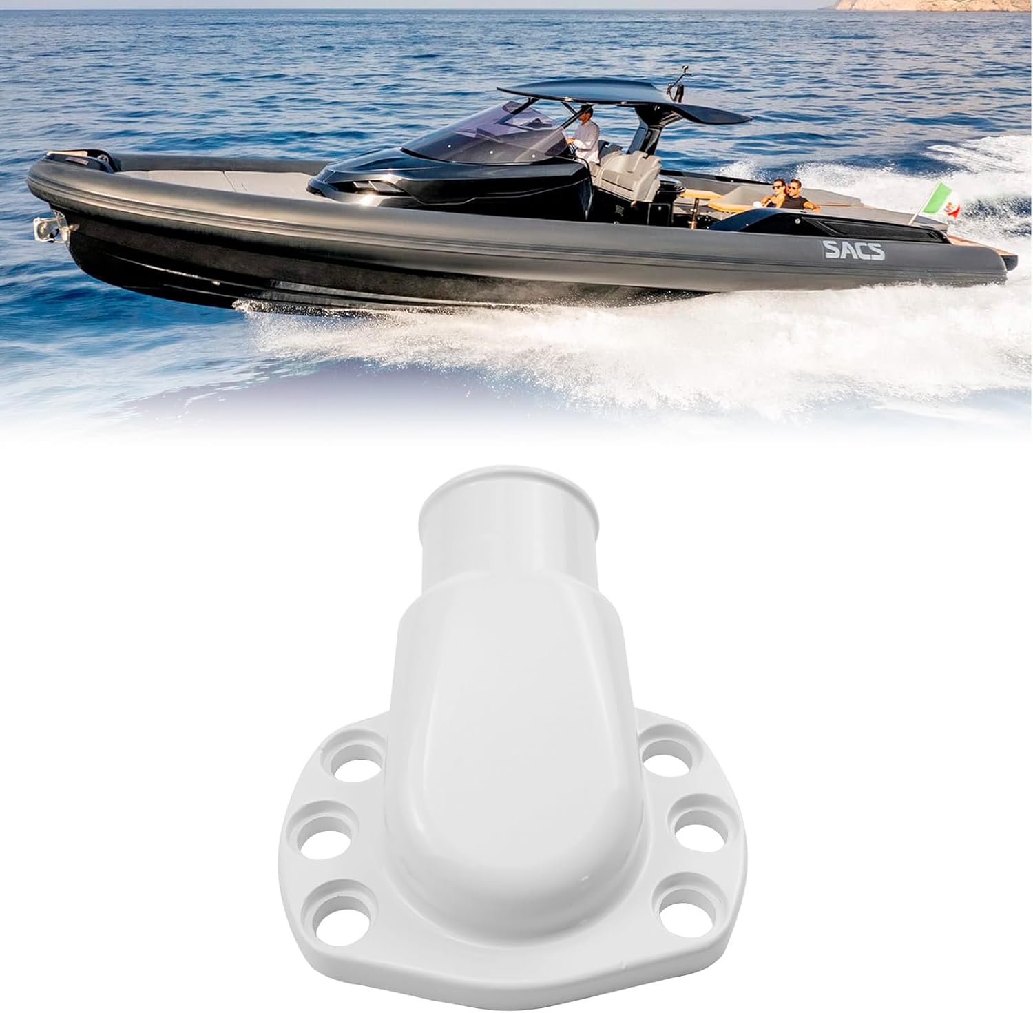 832846 Water Hose Connection with Seal Replacement for 814356 Fit for Volvo Penta Diesel and for Gasoline Engine