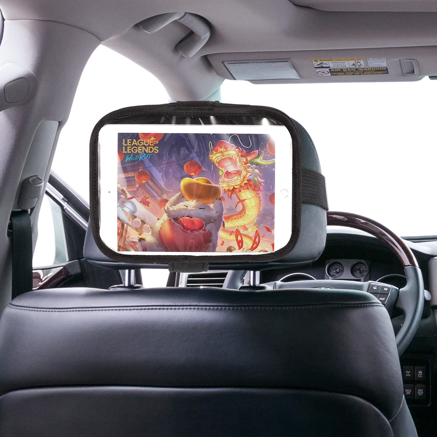 Monster Tablet Mount For Car Headrest, Adjustable Car Tablet Holder For Back Seat Kids, Fits All Tablets Up To 7.87" Inc