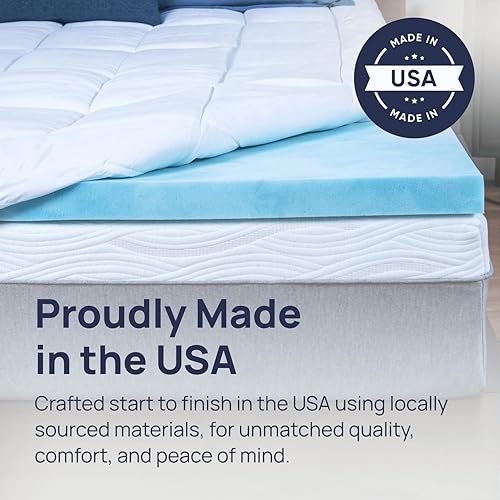 Miniatura 4 de Sure2Sleep Cool Gel Swirl - Cubre colchón de gel de 2 - 3 pulgadas