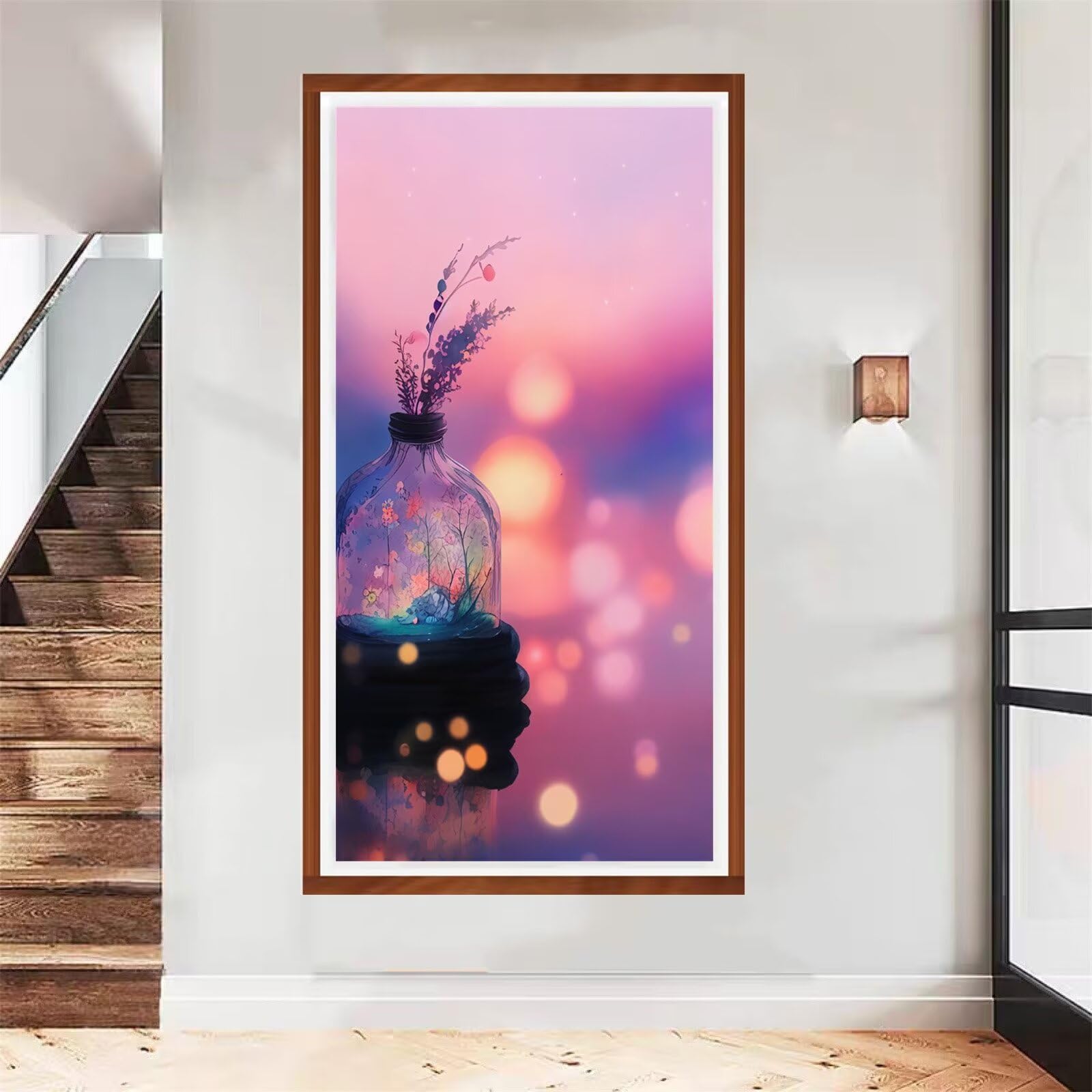Peinture diamant lavande grand format 80x160cm kit complet